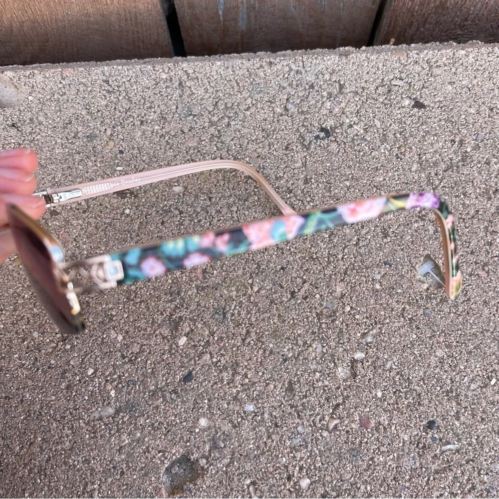 VERA BRADLEY Women’s Diane Vines Floral Pink Black Eyeglass Frames 53 18 135
